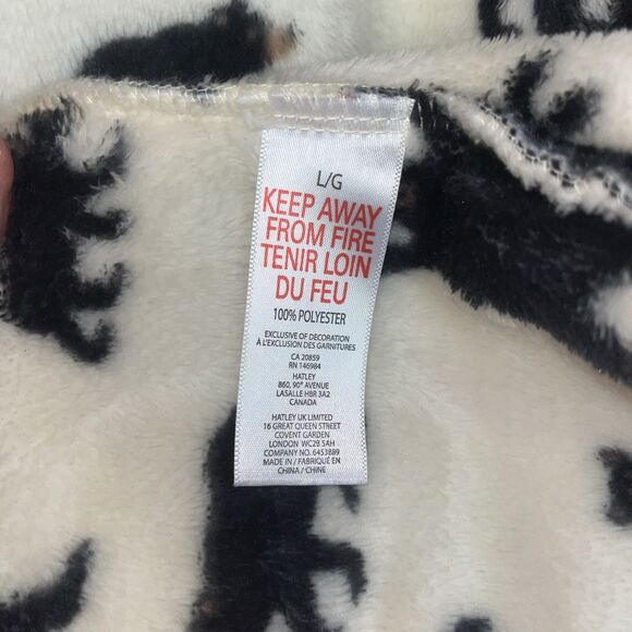 Little Blue House‎ Black Bear Hooded Plush Fleece Robe, Women’s Large Hatley - Picture 9 of 13